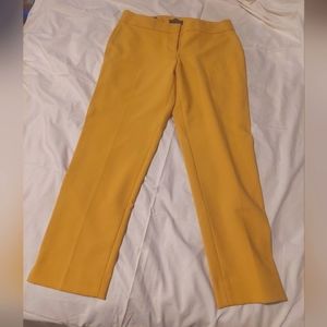 Women yellow mustard 💛 Talbots pants size 10 signature collection ⭐️